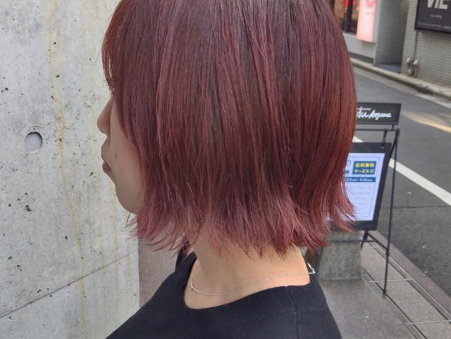 ブリーチ1回 でピンクは可能 ブリーチ1回で入るピンクはこんな髪色 Tomohiro Makiyama