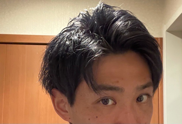 メンズ】ブルーブラックの髪色は市販で可能？ 「美容師がセルフで染めてみた」 | Tomohiro Makiyama