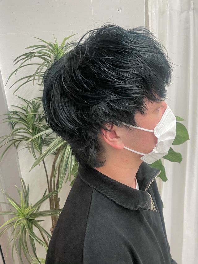 【メンズ】ネイビーブルー美容師が実践「色落ちは？ブリーチなしは？」 Tomohiro Makiyama